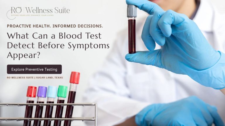 Blood testing and biomarkers for preventive health assessment at RO Wellness Suite